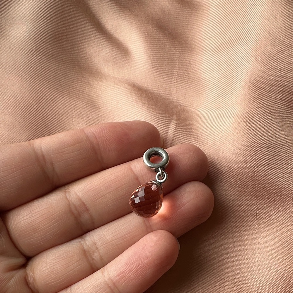 Beautiful Pink Crystal Pandora Charm
